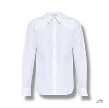 Alexander McQueen Half-Charm Harness Shirt – White Size 15, Made in Italy