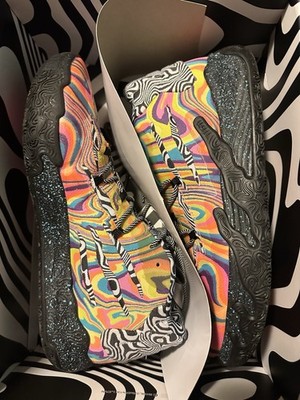 Puma Men s Low Top Athletic Sneakers Multicolor/Black Abstract Lace-Up