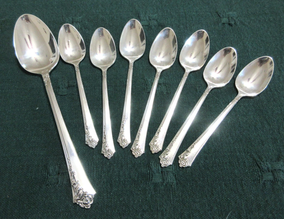 Damask Rose Antique US Sterling Silver Flatware-Spoons for sale | eBay