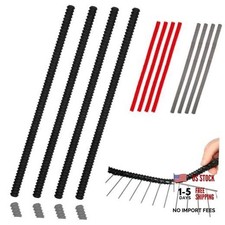 Oven Guards for Racks - 4 Pack Heat Resistant Silicone Oven Rack 14 Inch Black