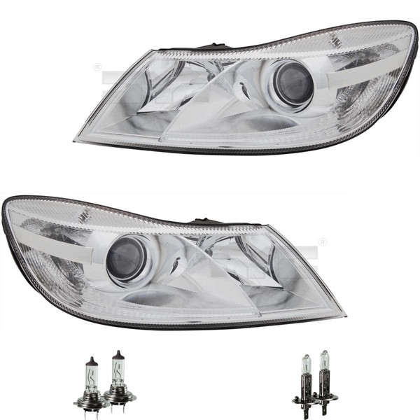 Scheinwerfer Set H1/H7 FüR Skoda Octavia II Combi 1Z5 1Z3 Octavai Inkl. Lampen-image