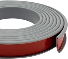 U-Shape Plywood Edge Banding - 3/4" Protector, 3/4inch 20Ft , Gray