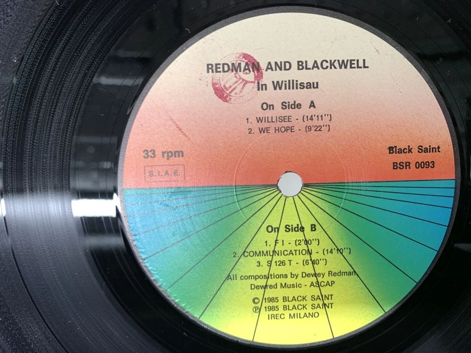 Redman and Blackwell In Willisau Italian Edition LP [55729ER] - Image 2 of 2