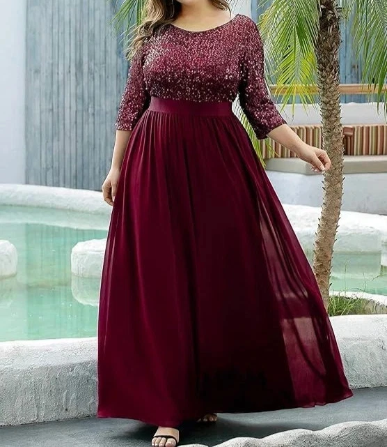 EVER PRETTY Formal Evening Party Prom Bridal Elegant Sequin Dress Size 20/22 3XL - Image 3 of 4