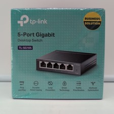TP-LINK TL-SG105 5-Port 10/100/1000Mbps Desktop Gigabit Steel Cased Switch