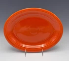 Vintage Fiestaware Red Oval Platter Original Red Homer Laughlin Fiesta