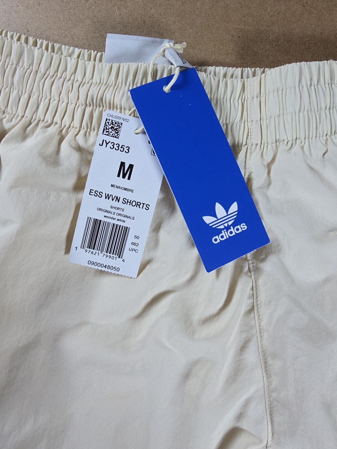 ADIDAS  MEN TREFOIL ESSENTIALS WOVEN SHORTS Medium  WONDER WHITE JX3905 NWT thumbnail 6