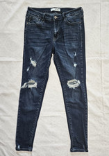 KanCan Womens 9 28 Twyla Mid Rise Super Skinny Dark Wash Denim Jeans Pants