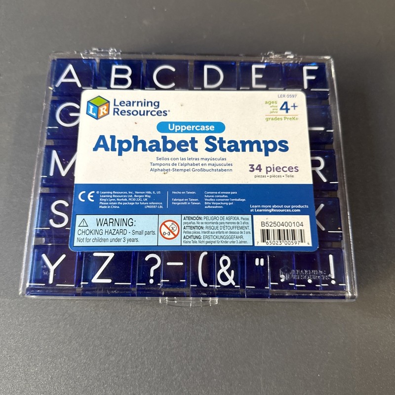 LEARNING RESOURCES UPPERCASE ALPHABET & PUNCTUATION Free Shipping