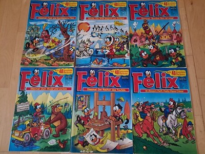 Felix Nr.573, 576, 578, 582, 583, 587 - Konvolut 6 Comichefte mit Silberpfeil
