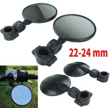 2x Motorrad Spiegel 22-24 mm Supermoto Enduro E-geprüft verstellbar Unterlenker