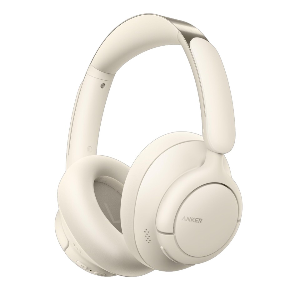 Soundcore by Anker Q31i, Adaptive Noise Cancelling Over-Ear Cream White