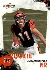 2010 Score Glossy #364 Jordan Shipley Rookie Card RC. rookie card picture