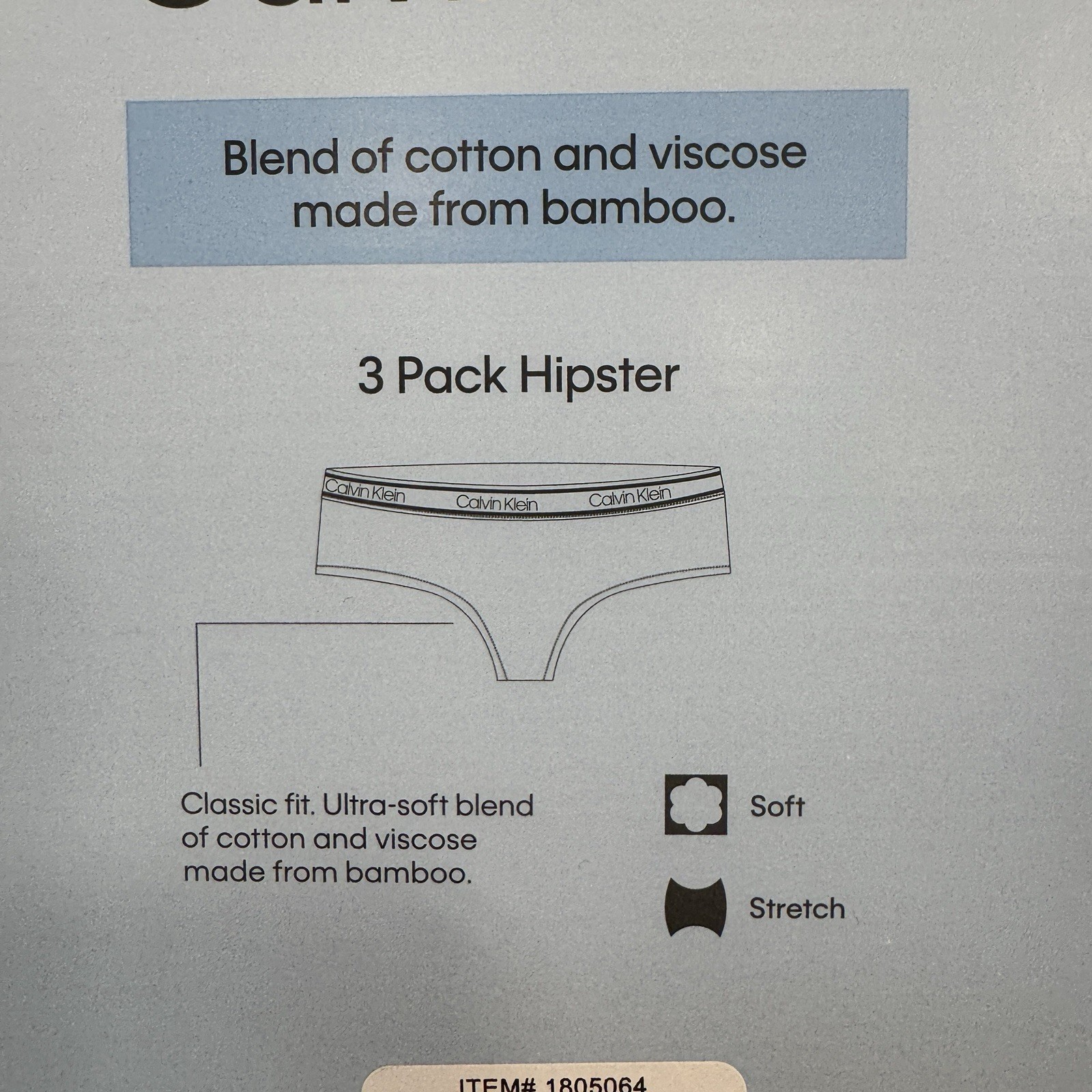 NEW CALVIN KLEIN WOMEN'S 3-PACK HIPSTER UNDERWEAR NWT - (LARGE) thumbnail 7