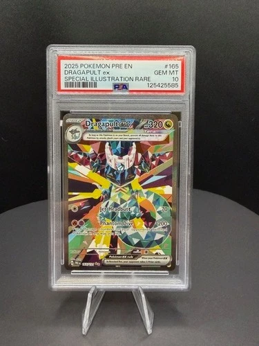 2025 POKEMON PRE EN-PRISMATIC EVOLUTIONS #165 DRAGAPULT EX PSA 10