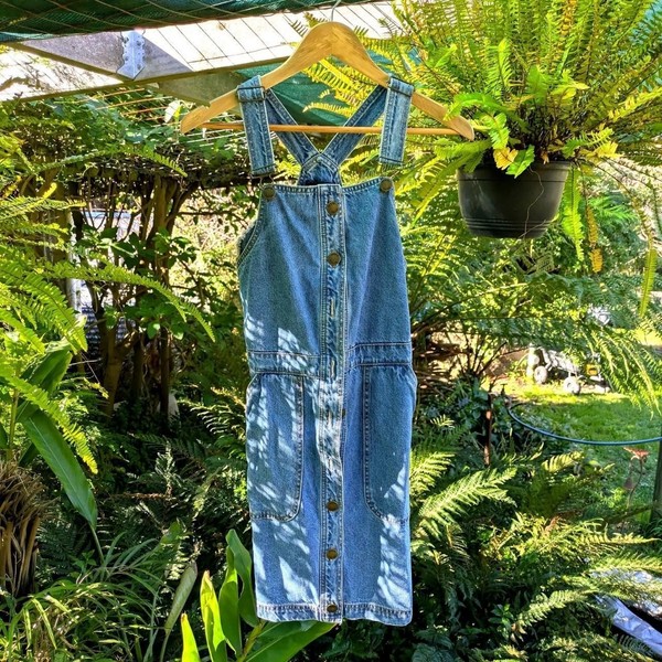 Glassons Denim Button-Front Pinafore Dress 🖤