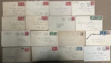COMMEMORATIVES BIG COLLECTION 51 DIFF STAMPS/CANCELS 1904 & UP INC 324 329 614