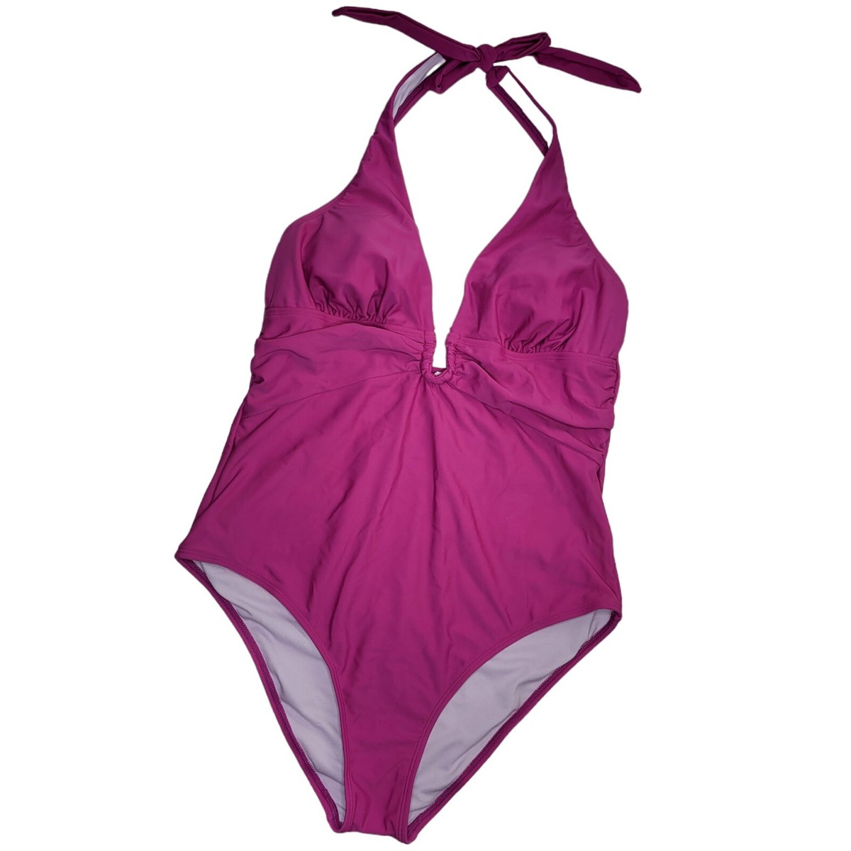 CUPSHE Women's Large One Piece Bathing Suit Swimsuit Magenta