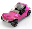 Vintage Hot Wheels Redline Hot Pink Sand Crab Glowing Paint w/Chromey Base