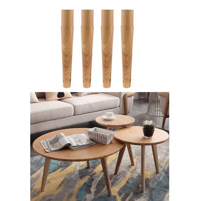 4x Wood Furniture Table Legs Lounge Couch Sofa Kitchen Cabinet Leg