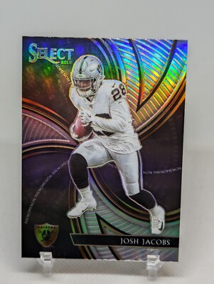 2019 Panini select Football Josh Jacobs select rookie silver phenomenon #22