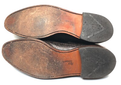 ? Allen Edmonds Bellerive Distressed Brown Leather Slip-On Brogues page_30_social_preview.jpg main image 2