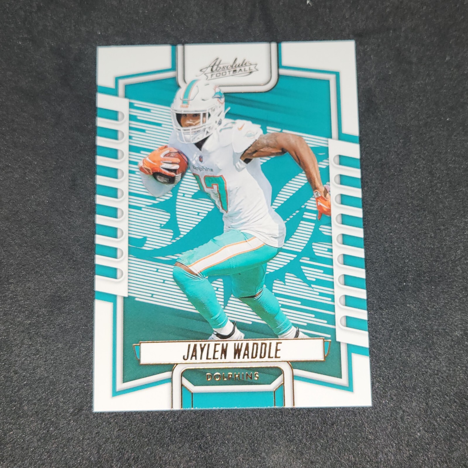 2023 Panini Absolute Football Target Orange Jaylen Waddle Miami Dolphins #96