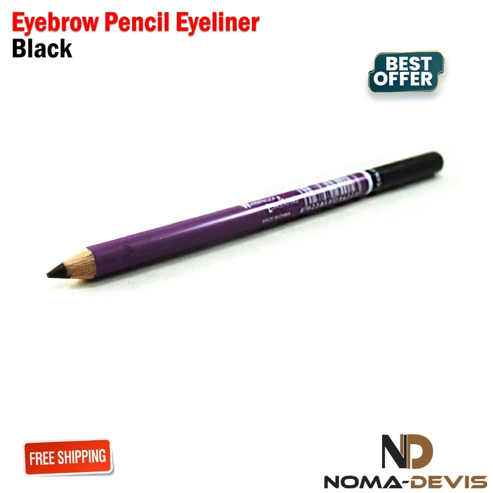 Eyebrow Pencil Eyeliner Pen with comb Makeup Cosmetic Tool Waterproof Black - Image 3 of 4