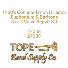 Conn, 1960s Connstellation Director 3 or 4 valve Euphonium Baritone Valve Kit