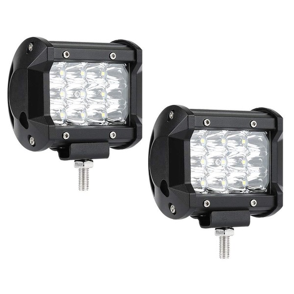 LED Light Bar 2 Pcs 36w 5500 Lumens Spot off Road Driving Fog Super Boat Lights for sale online
