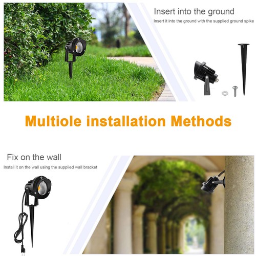3000K LED Landscape Lights 5W 10W Garden Yard Spotlights Outdoor Lawn Lamps IP65 - Picture 13 of 20