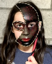 HALF FACE STICK MARDI GRAS MASK HALLOWEEN COST PLAY COSTUME ONE SIZE FITS MOST