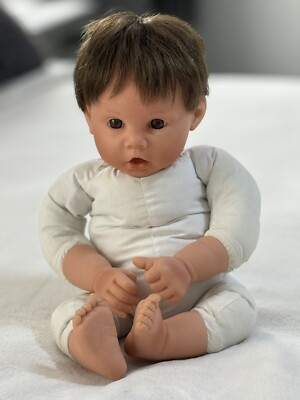 1999 Lee Middleton Baby Doll by Reva Schick Thumb Sucking Brown Hair Eyes Used