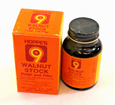 Hoppe's #9 Walnut Stock Finish and Filler  in Box  2 fl Oz.