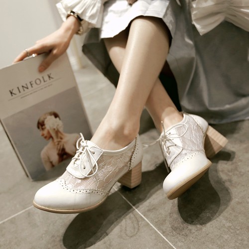 Womens Retro Lace Hollow Out Preppy 