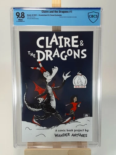 Claire And The Dragons #1 Dr. Seuss Homage Cover ComicTom101 Limited Ed CBCS 9.8