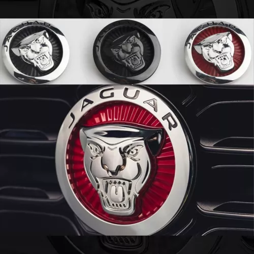 Für Jaguar 86mm 72mm Autoteile vorne Logo schmücken Abzeichen rote Beschichtung - Bild 1 von 22