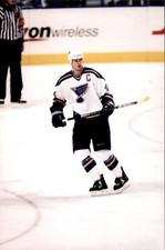 PF55 2001 Orig Photo ST LOUIS BLUES NHL ICE HOCKEY PAVOL DEMITRA CHRIS PRONGER