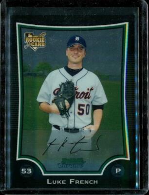 2009 Baseball Trading Card TOPPS Bowman Chrome #107 LUKE FRENCH