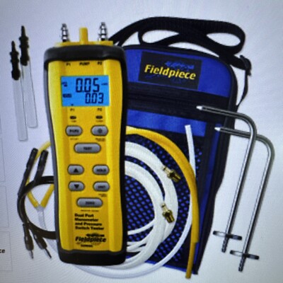 Fieldpiece SDMN6 Dual Port Manometer and Pressure Switch Tester