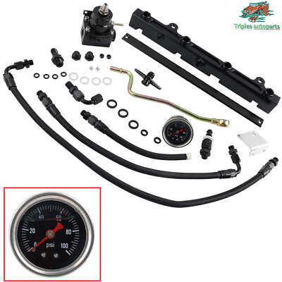 Fuel Rail Pressure Regulator K Swap Fuel Line System Set For Civic Integra EG EK