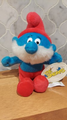 Vintage With Tags Heunec 1999 Papa Smurf The Smurfs Plush