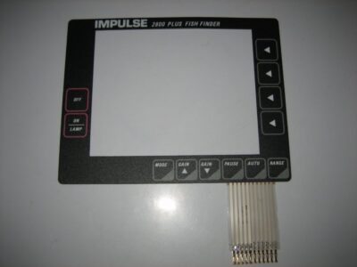 Impulse *NEW* 2800 + Plus Fish Finder Front Vinyl Keyboard Keypad Overlay Button