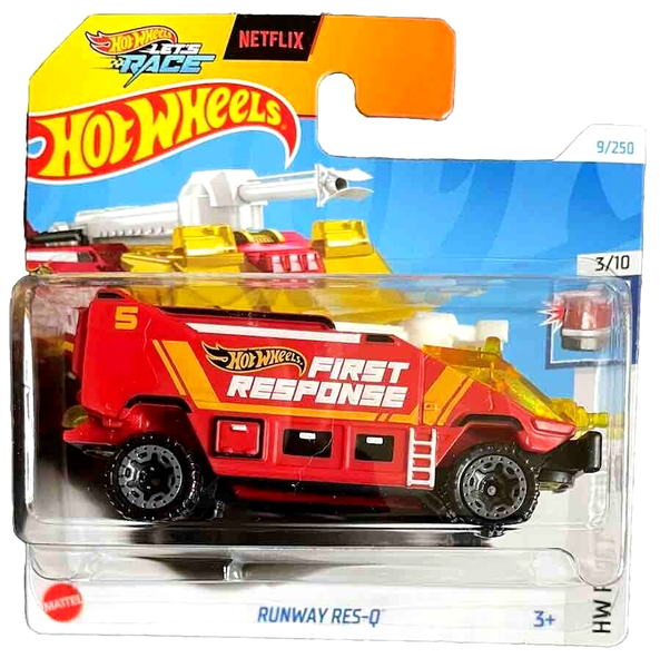 Hot Wheels Runway Res Q Hw Response 3/10 2024 9/250 1:64 Modellauto Let's Race-image