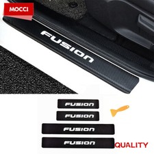 Car Door Sill Scuff Plate Protector White Stickers Accessories For Ford Fusion
