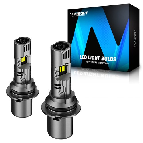 NOVSIGHT 9007 HB5 LED Headlight Bulbs Bright 6500K 24000LM High Low Beam Canbus - Picture 5 of 16