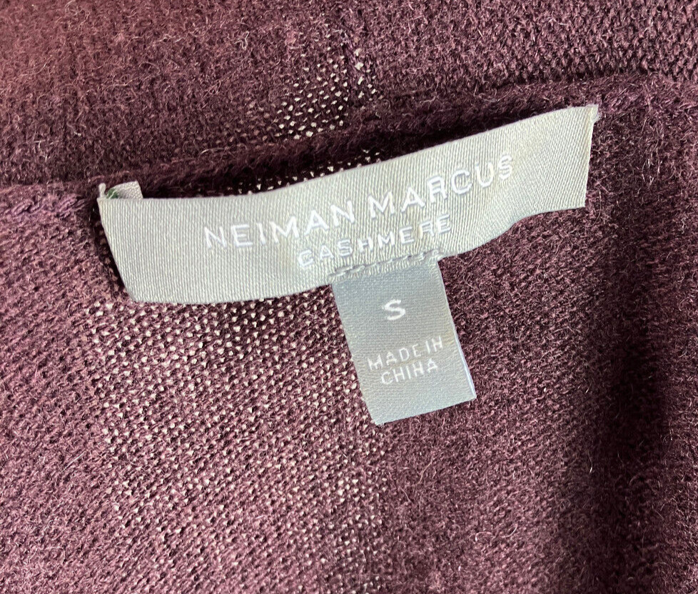 S Neiman Marcus Cashmere Plumb Lace Edge Open Sty… - image 4