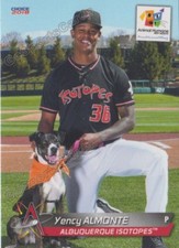 2018 Albuquerque Isotopes SGA Yency Almonte RC Rookie Colorado Rockies Minor
