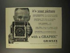 1961 Graflex Super Speed Graphic Camera Ad - Picture