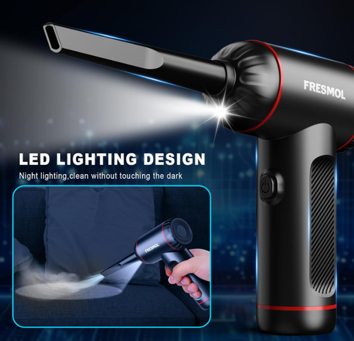 Compressed Air Duster-3 Gear Adjustable 100000RPM Electric Air Duster with LED - Picture 4 of 6